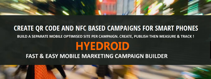 HyeDroid QR - Mobile Marketing Campaigns System