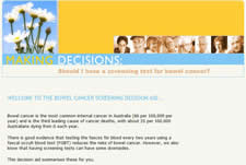 Bowel Cancer Screening Decision - Sydney Australia