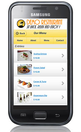 QR Restaurant Example